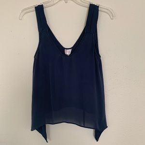 Navy Sheer Tank